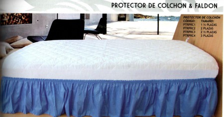 PROTECTOR DE COLCHON Y FALDON